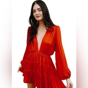 red indah dress